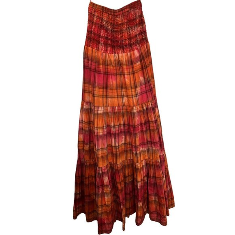 Michael Kors Strapless Orange Dress M